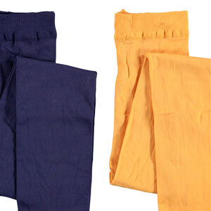 Σετ από 2 λεπτά μονόχρωμα καλσόν για κορίτσι 