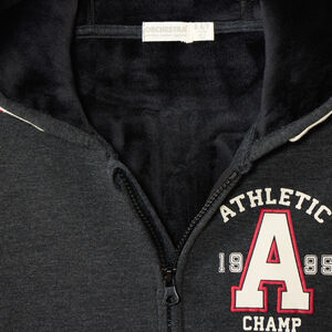 Ζακέτα με κουκούλα και αριθμό αθλητή για αγόρι από molleton 