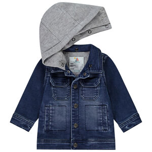 Βεστ worker bi-matière με αποσπώμενη κουκούλα για bebe αγόρι 