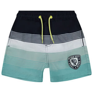 Σορτς μαγιό ριγέ από microfibre για αγόρι 