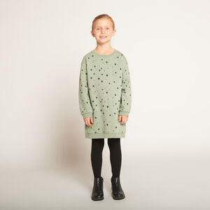 Robe molleton imprimé étoiles pour fille  