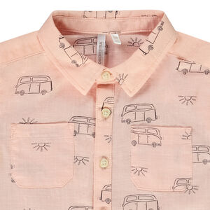 Κοντομάνικο πουκάμισο από βαμβάκι με σχέδιο vans για μωρό αγόρι 