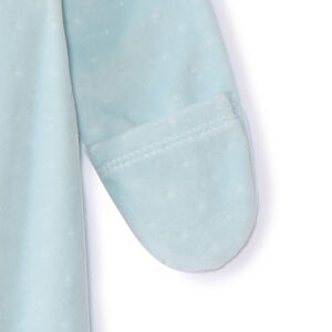 Βελουτέ υπνόσακος με εφέ dévoré και patch ελέφαντες για μωρό αγόρι 