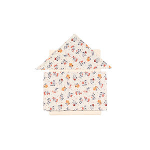 Σετ Σεντόνια 3τμχ Βαμβακερά Κούνιας 100x160εκ. Τερακοτα 