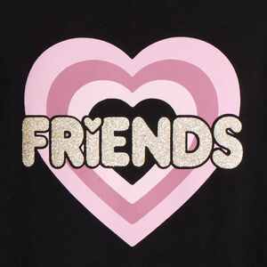 Μακρυμάνικο μπλουζάκι jersey με λαμπερό τύπωμα για κορίτσι 