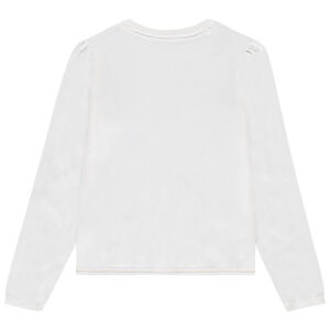 Ζακέτα πλεκτή μονόχρωμη με κουμπιά με glitter για κορίτσι 