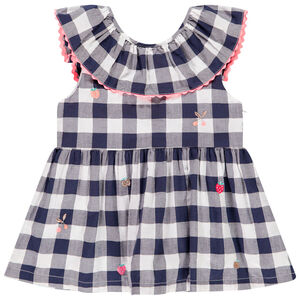 Τουνίκ κοντομάνικο καρό για bebe κορίτσι 