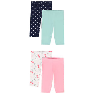 Σέτ από 4 κολάν σε jersey για κορίτσι μωρού 