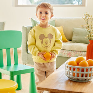 Φούτερ από φλις με ανάγλυφο σχέδιο Mickey Disney για μωρό αγόρι 