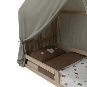 Ύφασμα Βαμβακερής Γάζας για κρεβάτι Premissori Πράσινο 