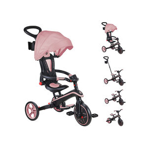 Τρίκυκλο Trike Explorer 4 σε 1 Αναδιπλούμενο - Χρώμα Deep Pastel Pink 
