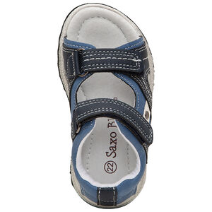 Πέδιλα μπλέ με διπλό velcro  