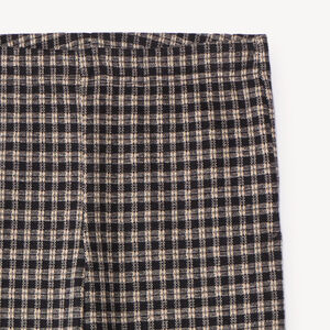 Caleçon fille en milano jacquard à petits carreaux 