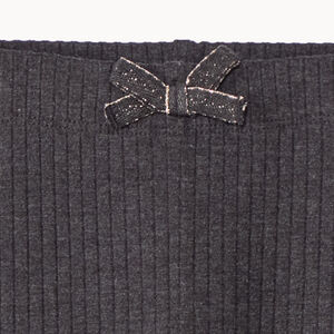 Κολάν με ριπ ύφανση και φαντεζί φιόγκο για κορίτσι 