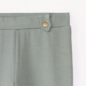 Κολάν σε σερζ ύφασμα μονόχρωμο με διακοσμητικές θηλιές για κορίτσι 