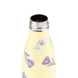 Θερμός Μπουκάλι Ανοξείδωτο Με Bamboo "We Care" Cream Floral 500ml 