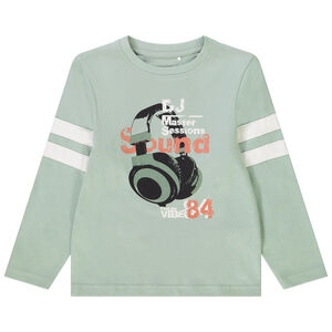T-shirt manches longues avec visuel pour garçon Main T-shirt manches longues avec visuel pour garçon