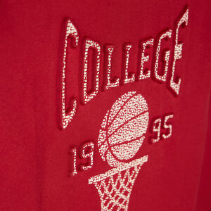 Μακρυμάνικη μπλούζα με ανάγλυφο σχέδιο μπάσκετ για αγόρι 