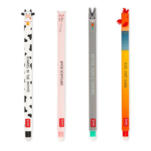 Set de 4 stylos à encre effaçable Farm Sweet Farm 