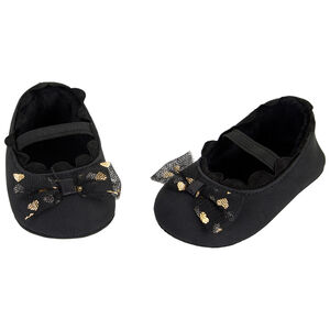 Βαμβακερό φόρεμα με φιόγκο από τούλι με σχέδιο καρδιές για κορίτσι 