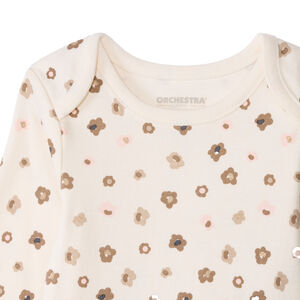 Σετ 3 φαντεζί bodies με μακριά μανίκια για bebe κορίτσι με διαφορετικά ανοίγματα ανάλογα με την ηλικία 