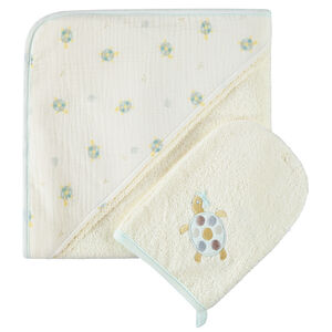 Σετ μπάνιου 2 τμχ. με σχέδιο χελώνες για κορίτσι 