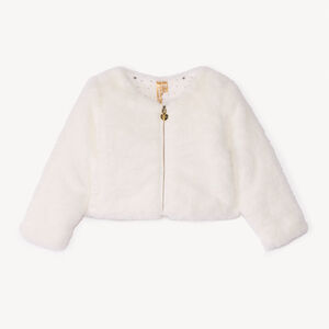 Ζακέτα με φερμουάρ από συνθετική γούνα για μωρό κορίτσι 
