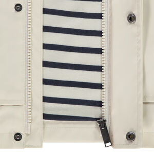 Πάρκα gomme αδιάβροχη με ριγέ επένδυση για αγόρι 