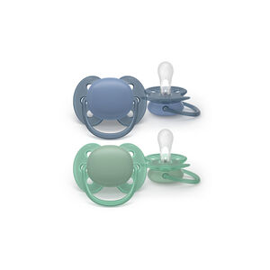 Πιπίλες Ultra Soft 6-18M Ορθοδοντικές Χωρίς Bpa Για Ευαίσθητο Δέρμα - 2τμχ 