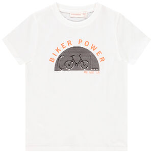 T-shirt κοντομάνικο σχέδιο ποδήλατο για αγόρι Main T-shirt κοντομάνικο σχέδιο ποδήλατο για αγόρι