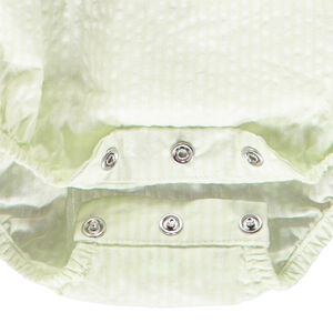 Φόρεμα κορίτσι σε ύφασμα seersucker με σχέδιο ζούγκλας για μωρό 