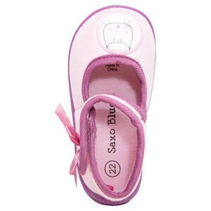 Παντοφλάκια με σήμα γάτα και σατέν φιόγκο 