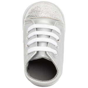 Αθλητικά παπούτσια ψηλά με κορδόνια από ύφασμα και φιόγκο για bebe κορίτσι 