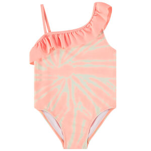 Μαγιό 1 κομμάτι ασύμμετρο effet tie & dye για bebe κορίτσι 