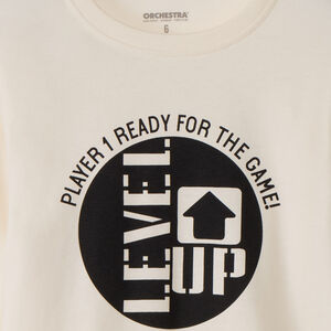 Μπλούζα με μακριά μανίκια και διακοσμητικό print για αγόρι από jersey 