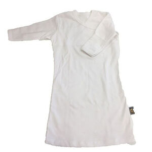 Βαμβακερό φορμάκι - νυχτικό FIGLIO BINO με μακρύ μανίκι Λευκό 