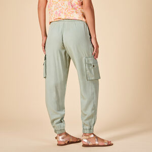 Παντελόνι εγκυμοσύνης με τσέπες cargo και ψηλή ζώνη 