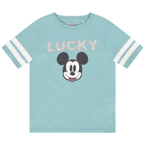 T-shirt manches courtes print Mickey Disney et sequins pour garçon Main T-shirt manches courtes print Mickey Disney et sequins pour garçon
