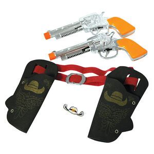 Σετ από αντίγραφα καουμπόικων πιστολιών και θήκες ζώνης 