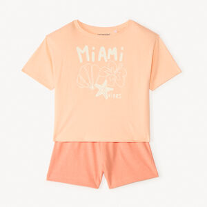 Σετ κοντό 2 τεμαχίων με σχέδιο για κορίτσι 