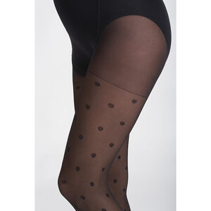 Λεπτό καλσόν εγκυμοσύνης με πουά 30 DEN 