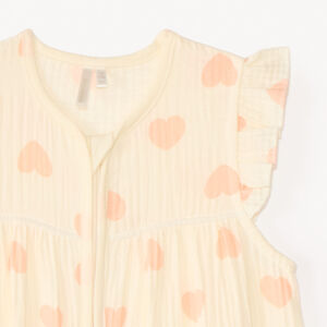 Κοιμωσάκι TOG 0.5 χωρίς μανίκια με εκτύπωση καρδιάς για κορίτσι μωρού 