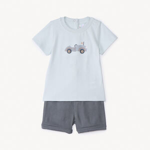 Σέτ 2 τεμαχίων με σορτσάκι για αγόρι μωρού 