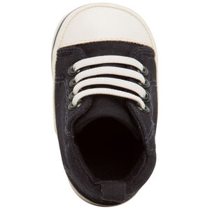 Αθλητικά παπούτσια ψηλά με κορδόνια από ύφασμα για bebe αγόρι 