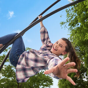 Πουκάμισο με μακριά μανίκια από υφασμάτινο με καρό και βολάν για κορίτσι 