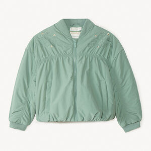 Μπόμπερ από καμβά με εφέ τσαλακωμένου για κορίτσι 