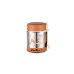 Δοχείο Φαγητού Παιδικό Ισοθερμικό Στρογγυλό We Care Καφέ 350ml 