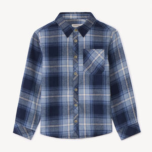 Πουκάμισο με μακρύ μανίκι σε καρό σχέδιο για αγόρι 