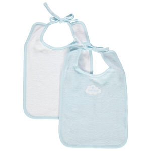 Lot de 2 grands bavoirs en coton bio  