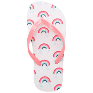 Ροζ σανδάλια με σχέδιο ουράνιο τόξο για κορίτσι 